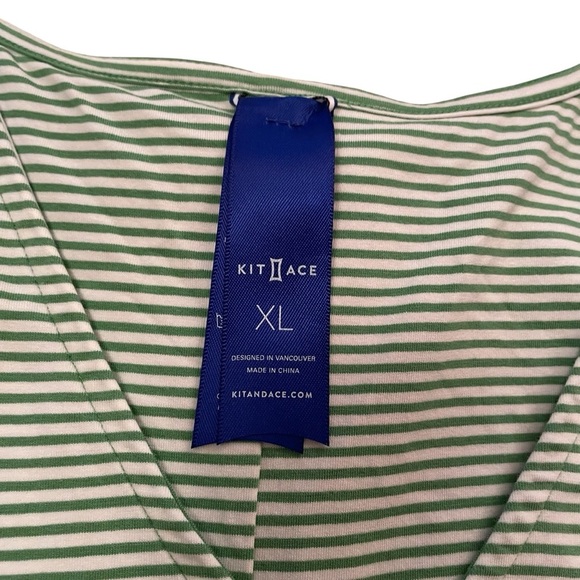 Kit & Ace Green/White Stripe V Neck top-Size XL
Good condition - Picture 7 of 14